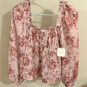 BRAND NEW Altar’d State Floral Blouse